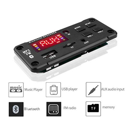 پخش کننده MP3 PLAYER پنلی بلوتوثی 12V مدل Q13